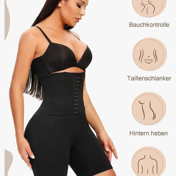 High Waist Trainer Shapewear Short Adjustable Firm Tummy  Control Body shaper - Picture 3 of 10